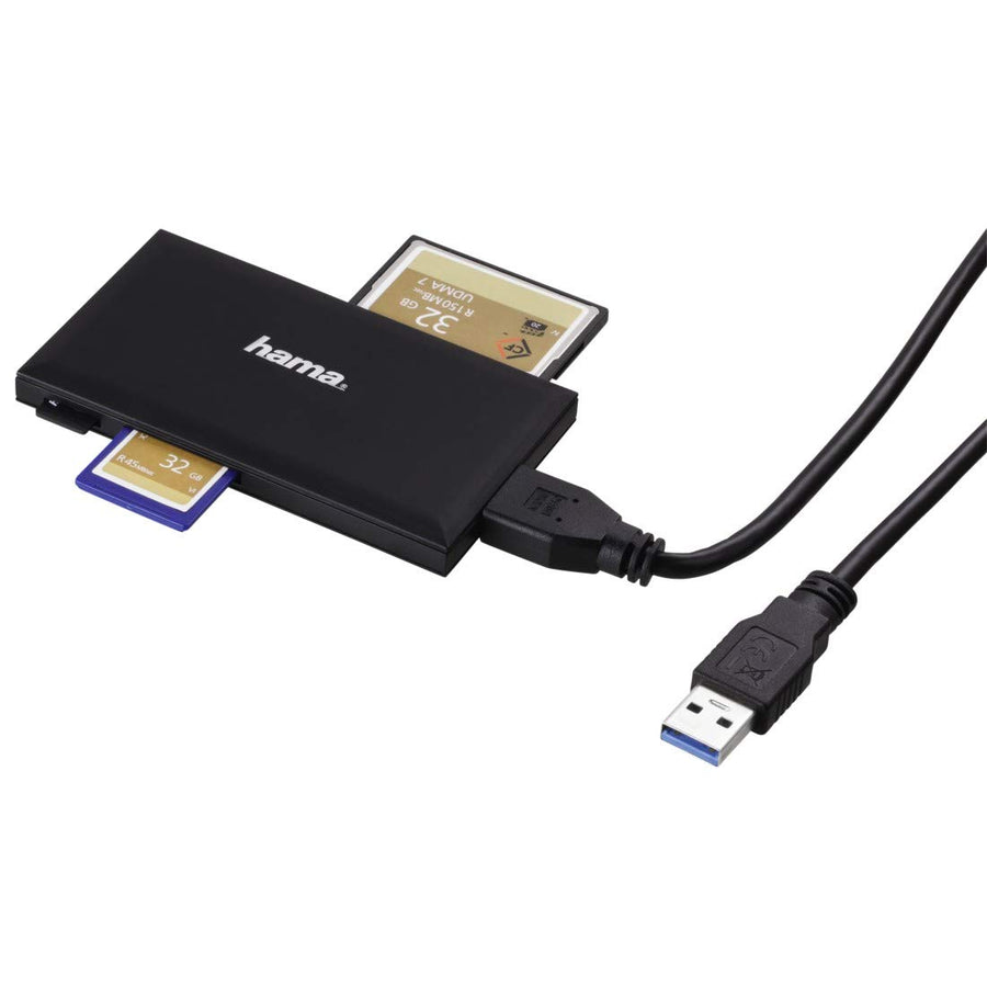Hama-USB-3.0 Multikaartlezer voor SD, SDHC, SDXC, microSD, CompactFlash I en Memory Stick Duo/PRO Duo Tweedehands