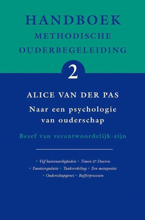 Handboek methodische ouderbegeleiding 2, Alice van der Pas, boekomslag voorkant, tweedehands