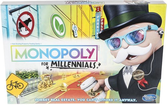 Hashbro-Monopoly - Millennial Editie - Nederlandstalig Bordspel (Nieuw)