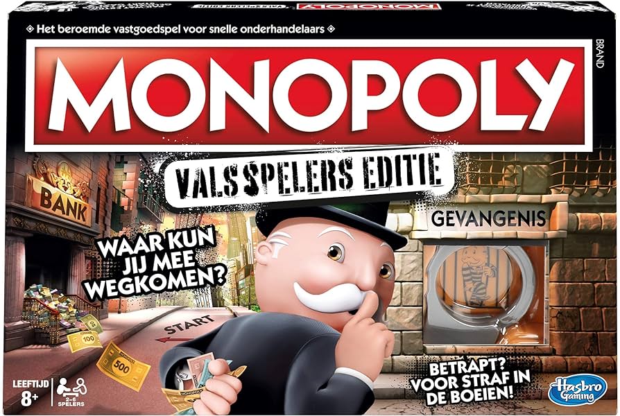 Hashbro-Monopoly Valsspelers Editie Bordspel - Nederlands (Nieuw)