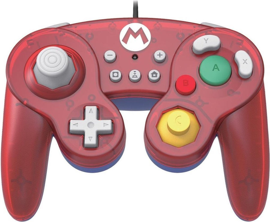 Hori-Battle Pad Gamecube Style Controller voor Nintendo Switch - Mario Editie Tweedehands