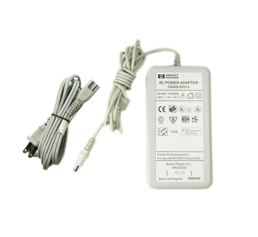 HP-C6409-60014 Voedingsadapter voor DeskJet Printers 18V 1.1A (Incl. Stroomkabel) Tweedehands