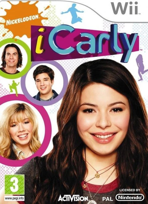 Nintendo Wii iCarly van Activision, doos voorkant met de cast, compleet Nederlandstalig, tweedehands