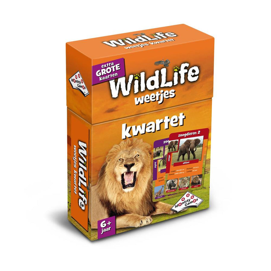 Identity Games-Wildlife Weetjes Kwartet Kaartspel (Nieuw)