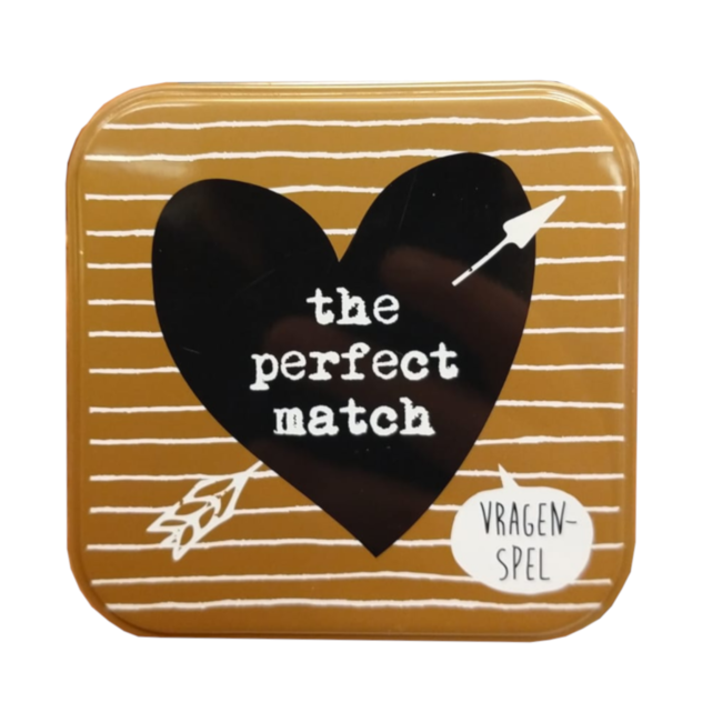 Imagebooks-Lovegame - The perfect match - Vragenspel in blikje Kaartspel Tweedehands