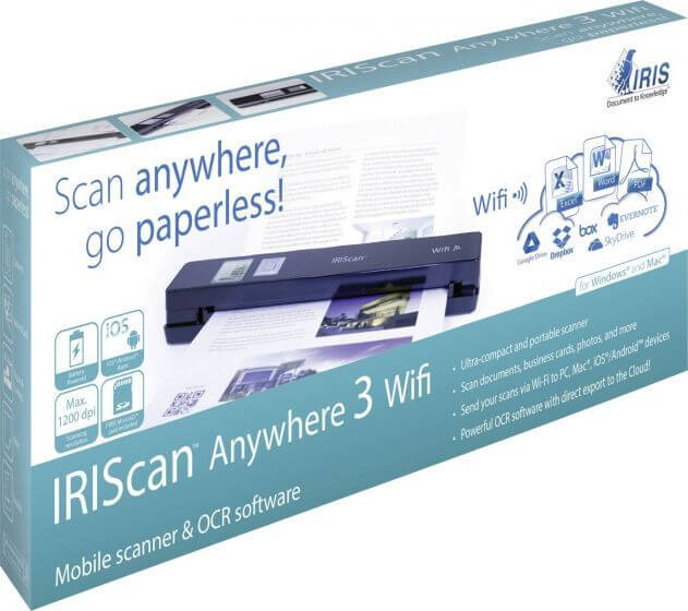Iris-IRIScan Anywhere 3 Wifi Document Scanner (Nieuw)