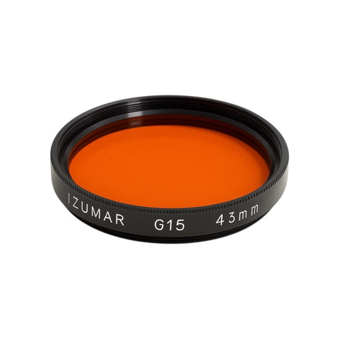 Izumar-43 mm G15 Oranje Coated Filter – Contrastversterking voor Zwart-witfotografie (Nieuw)