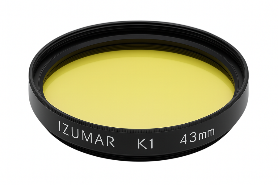 Izumar-43mm - K1 Geel Coated Filter – Contrastversterking & Haze-reductie (Nieuw)