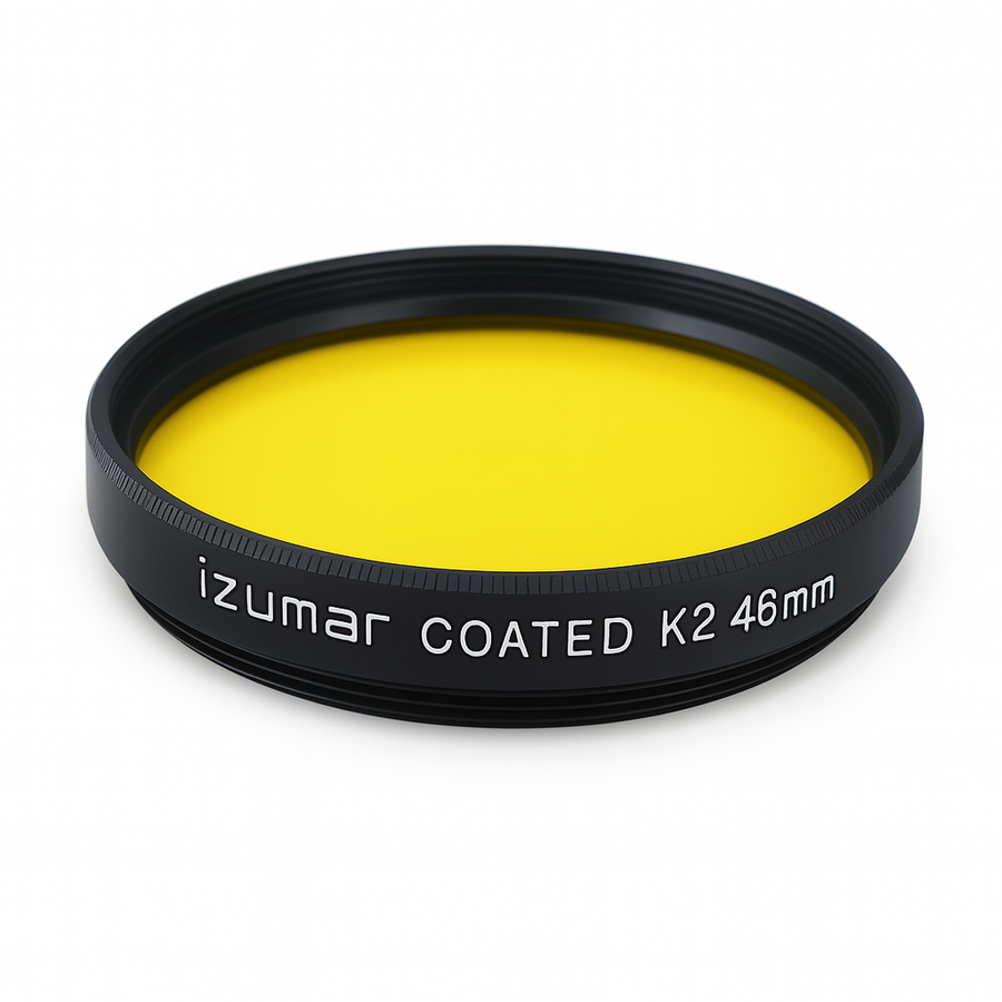 Izumar-46mm - K2 Geel Coated Filter - Zwart-wit Contrastversterking (Nieuw)