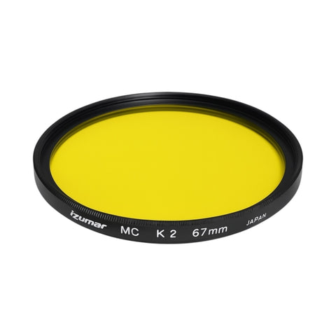 Izumar-67 mm K2 Geel Coated Filter – Contrastversterking voor Zwart-witfotografie (Nieuw)