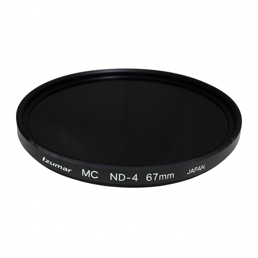 Izumar-67 mm ND‑4 Neutral Density Filter – 2‑Stop Lichtreductie (Nieuw)