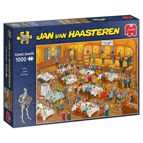 Jan van Haasteren-Darten (19076) - 1000 Stukjes - Puzzel (Nieuw)