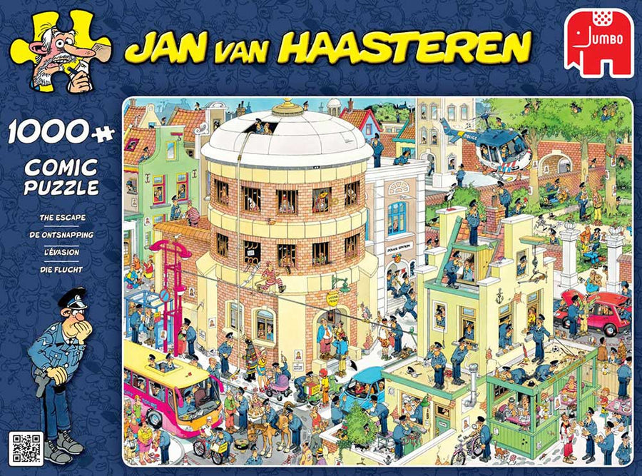 Jan van Haasteren-De Ontsnapping - 1000 Stukjes - Puzzel (Compleet) Tweedehands