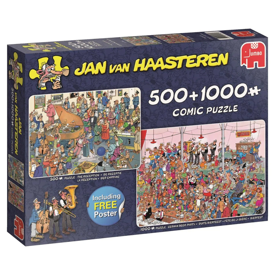 Jan van Haasteren-Let’s Party! (19058) 500 & 1000 Stukjes - Puzzel (Nieuw)