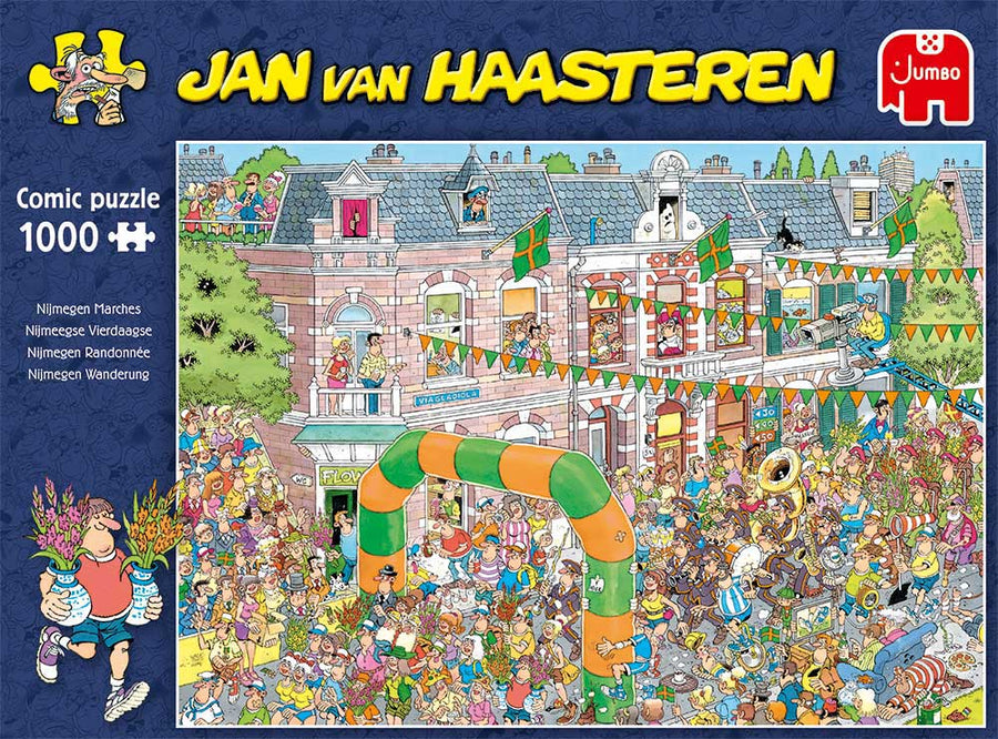 Jan van Haasteren-Nijmeegse Vierdaagse - 1000 Stukjes - Puzzel (Compleet) Tweedehands
