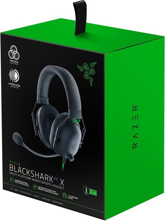 JBL Blackshark V2 X Gaming Headset voor PC, Playstation 4, 5 en Xbox One (Nieuw)