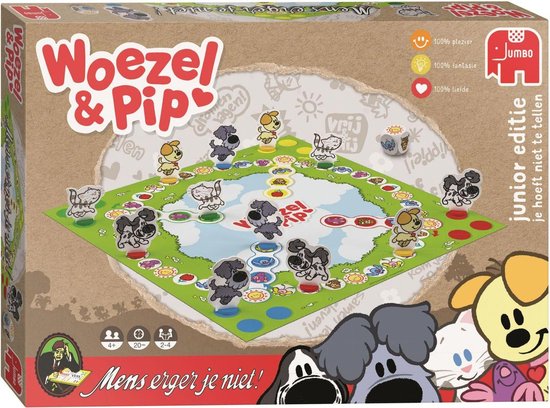 Jumbo-Mens Erger Je Niet Woezel & Pip (Nieuw)