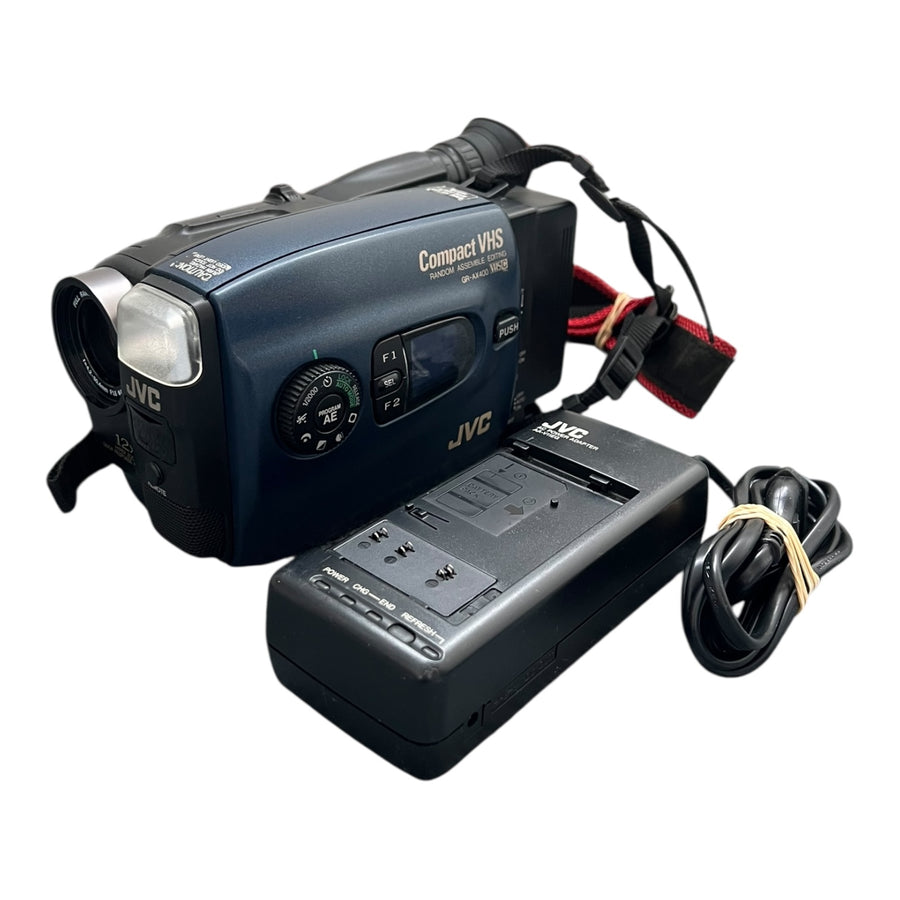 JVC-GR-AX400EG VHS-C Camcorder Videocamera - Blauw-tweedehands