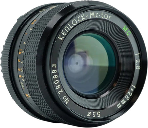 Kenlock-28mm f/2.8 MC Wide Angle Lens voor Pentax/Praktica M42-Mount (Nieuw)