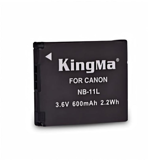 KingMa accu voor Canon NB-11LH, 600 mAh, zwarte accu met opdruk For Canon NB-11L 3,6 V