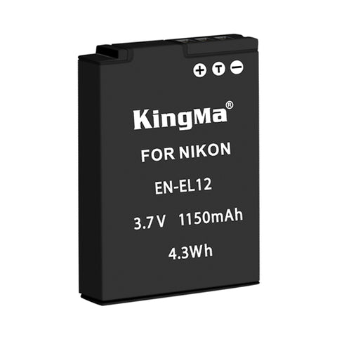 KingMa-Accu voor Nikon EN-EL12 - 1150mAh (Nieuw)