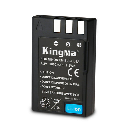 KingMa-Accu voor Nikon EN-EL9 - 1000mAh (Nieuw)