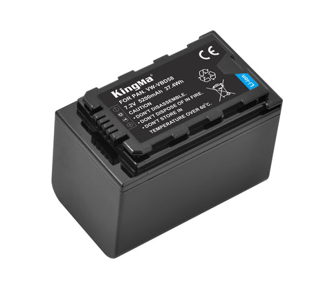 KingMa-Accu voor Panasonic VW-VBD58 - 5200mAh (Nieuw)