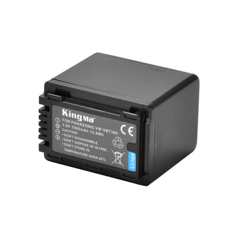 KingMa-Accu voor Panasonic VW-VBT380 - 3560mAh (Nieuw)