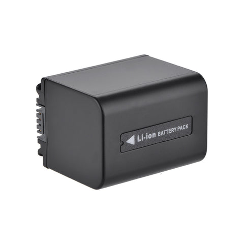 KingMa accu voor Sony NP-FV70 1800mAh, zwart, accu van achteren met Li-ion Battery Pack-opdruk