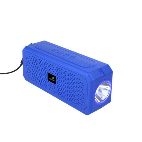 Kisonli-KS-1995 Bluetooth Speaker met Zaklamp – Blauw (Nieuw)