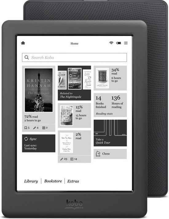 Kobo-Glo HD E-Reader Wi-Fi - 6" Inch - Zwart Tweedehands