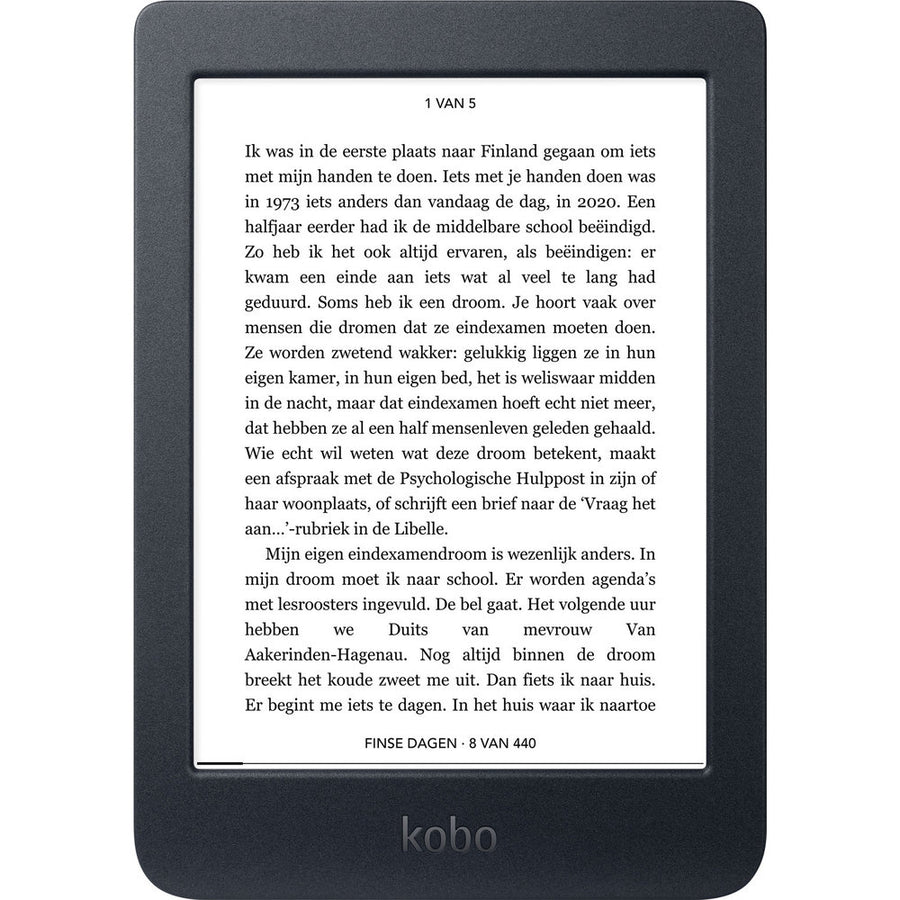 Kobo-Nia 6" eReader - 8 GB - Zwart (Nieuw)