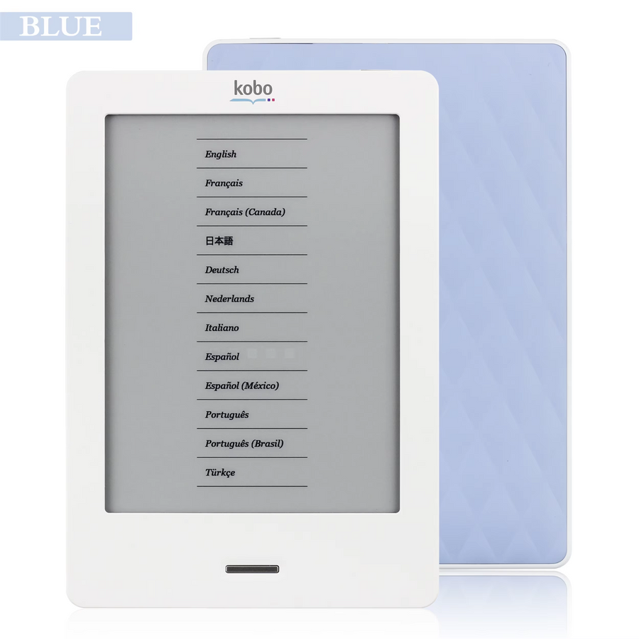 Kobo-Touch eReader 6" - Wi-Fi - Wit/Blauw (In doos) Tweedehands