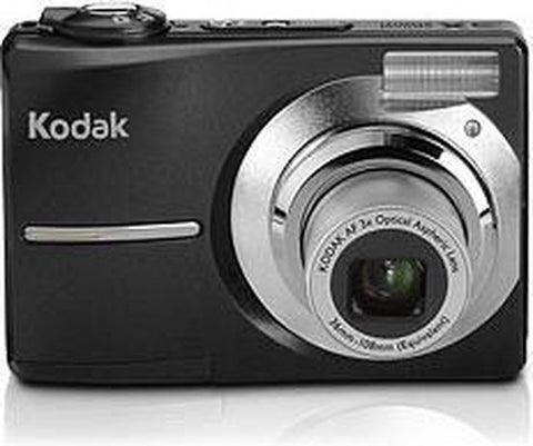Kodak EasyShare C613 compactcamera, zwart, schuin van voren met 3x zoomlens