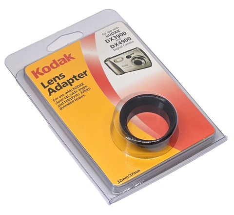 Kodak-Lens Adapter 32 mm naar 37 mm voor DX3900 / DX4900 (Nieuw)