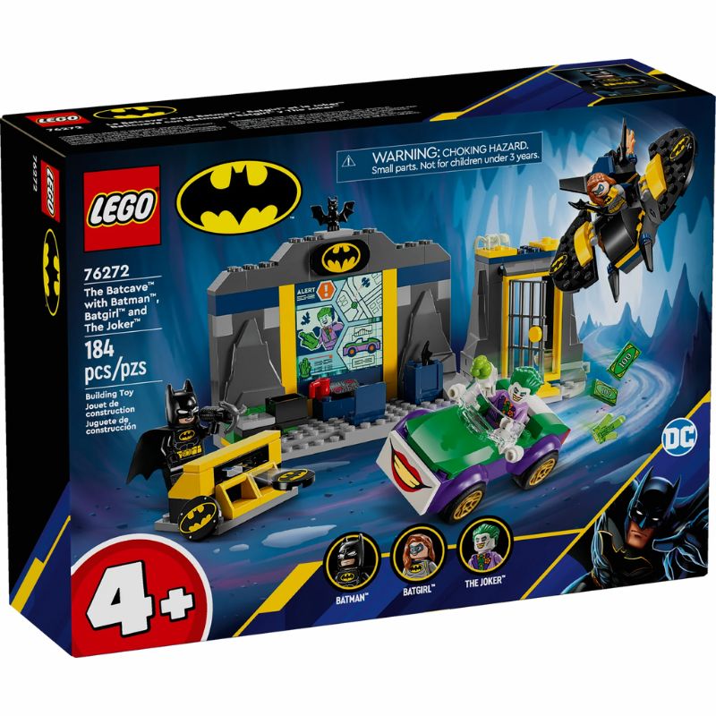 LEGO 76272 De Batcave met Batman Batgirl en The Joker Doos