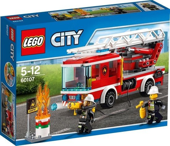 LEGO City Brandweer Ladderwagen - 60107 (Nieuw)