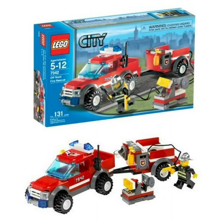 LEGO-City Brandweer Pick-Up Truck - 7942 (Compleet) Tweedehands