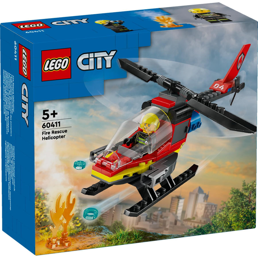 LEGO-City Brandweerhelikopter - 60411 (Nieuw)