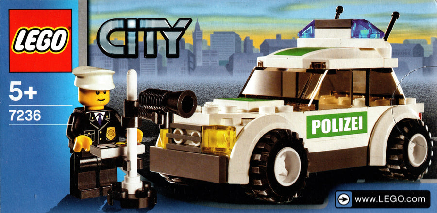 LEGO-City Politiewagen (Polizei) - 7236 (Nieuw)