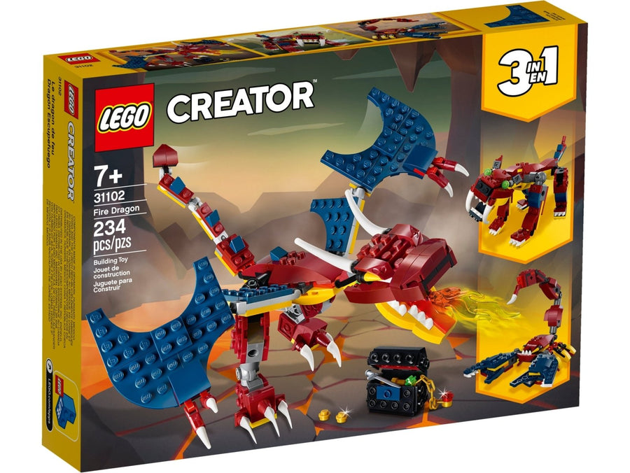 LEGO Creator Vuurdraak - 31102 (Nieuw)