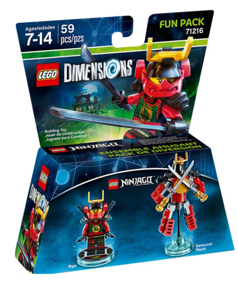 LEGO Dimensions-71216 Fun Pack (Nya + Samurai Mech) (In doos)-tweedehands