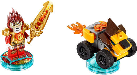 LEGO Dimensions 71222 Fun Pack Chima, Laval en Mighty Lion Rider op toy tags, tweedehands