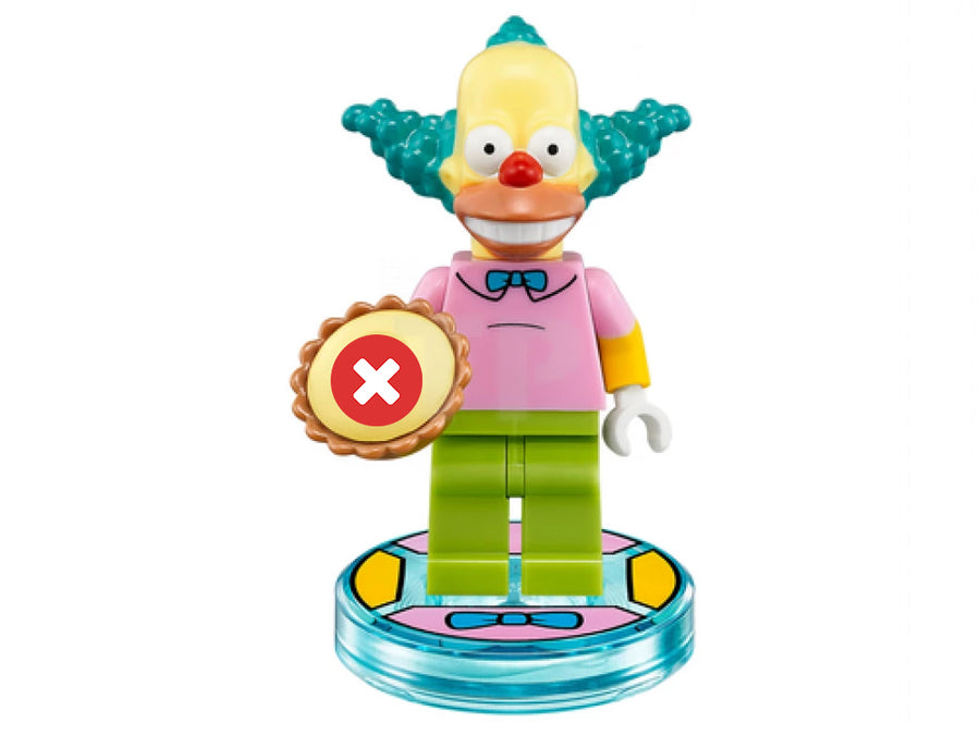 LEGO Dimensions-The Simpsons Krusty Minifigure (71227) Tweedehands