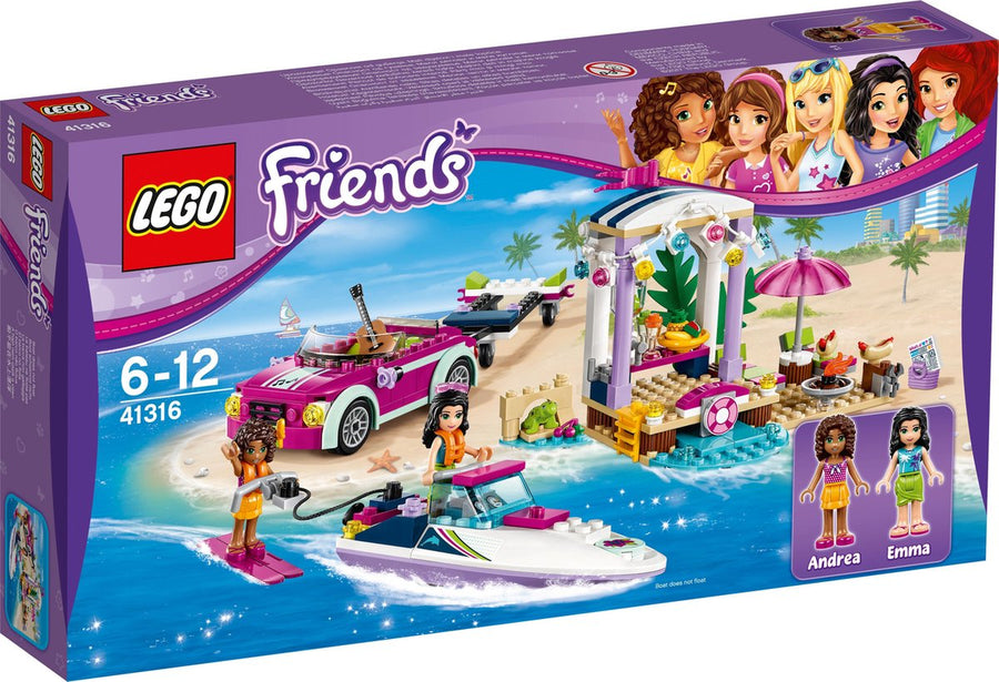 LEGO-Friends Andrea's Speedboot Transporter - 41316 (Nieuw)
