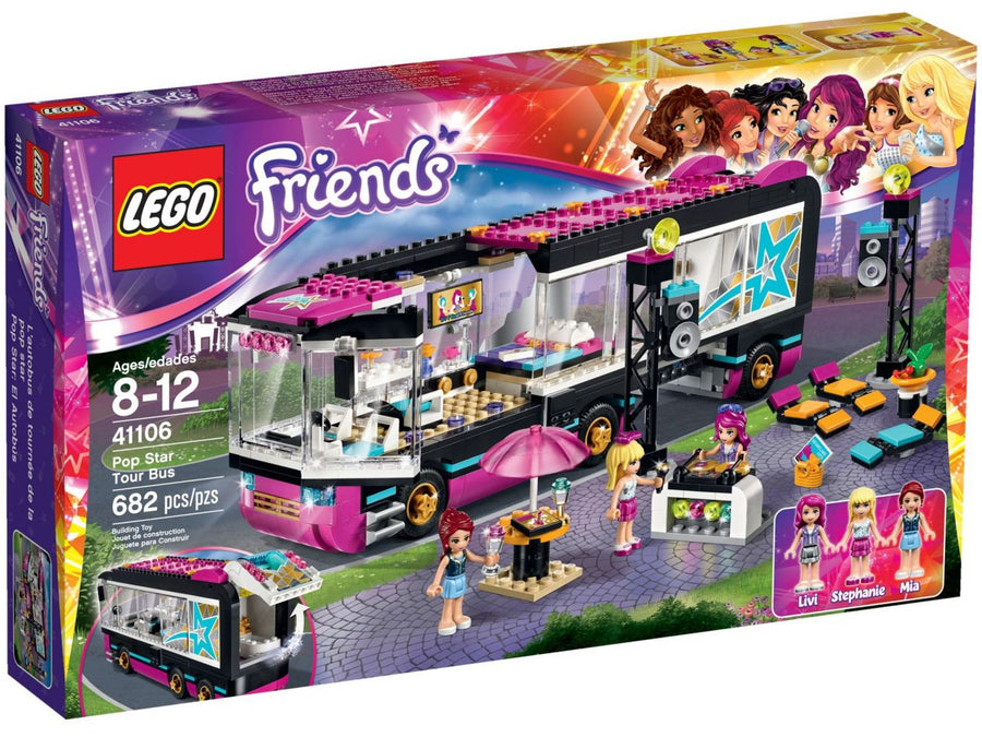 LEGO-Friends Popster Toerbus - 41106 (Nieuw)