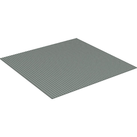 LEGO Dacta grote grondplaat 50 x 50 noppen 1083, grijs, schuin van boven