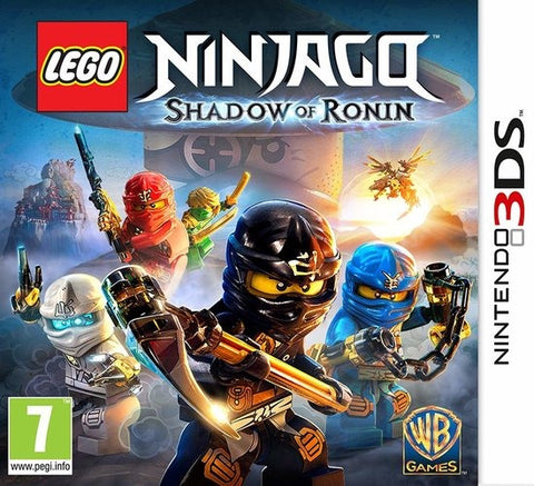 Nintendo 3DS LEGO Ninjago Shadow of Ronin, doos voorkant, tweedehands
