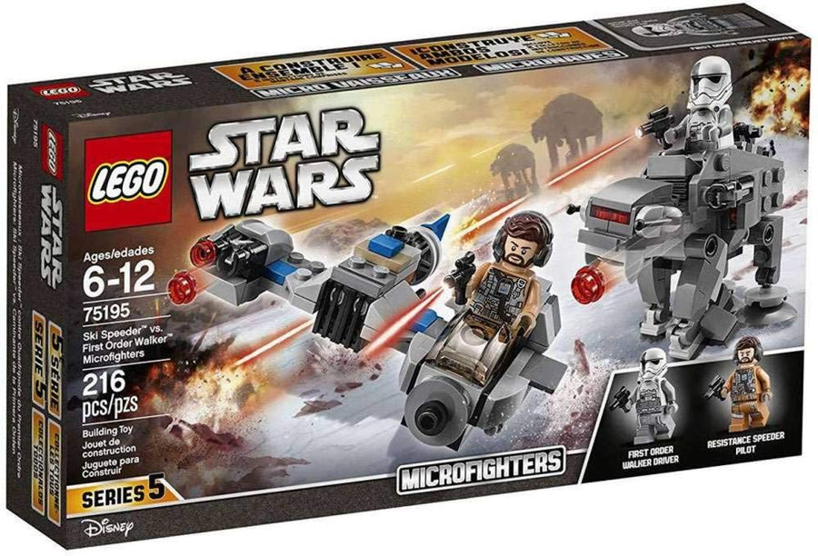 LEGO-Star Wars Ski Speeder vs. First Order Walker Microfighters - 75195 (Nieuw)