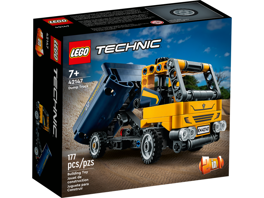 LEGO-Technic Kiepwagen, 2in1 Bouwvoertuigen Speelgoed - 42147 (Nieuw)